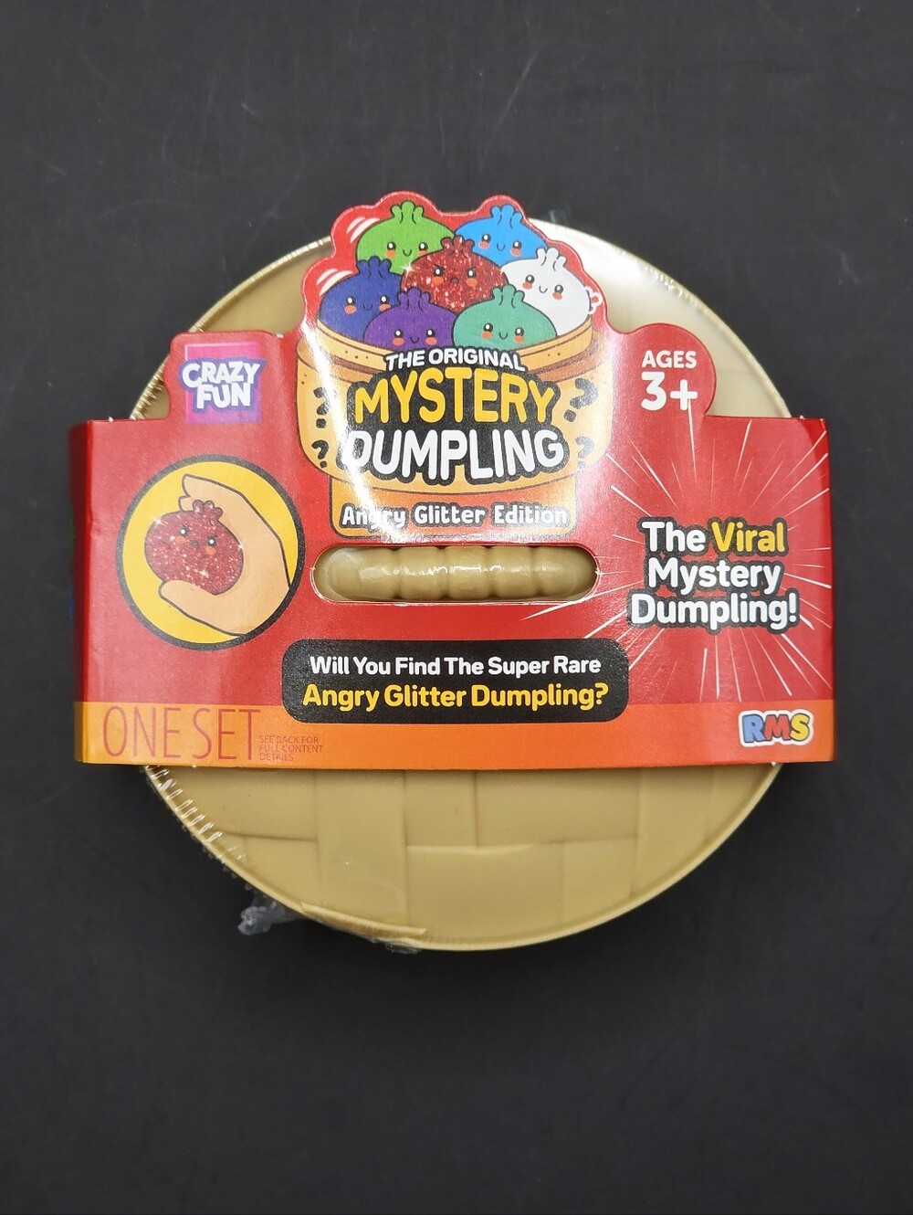 (1 pack) Angry Glitter Mystery Squishy S28 - The Viral Mystery Dumpling!